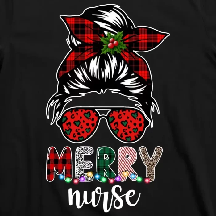 Cute Merry Nurse Christmas T Shirt 3