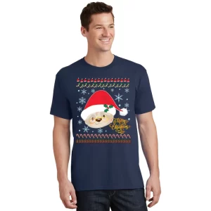 Cute Ugly Merry Christmas Santa T Shirt 1