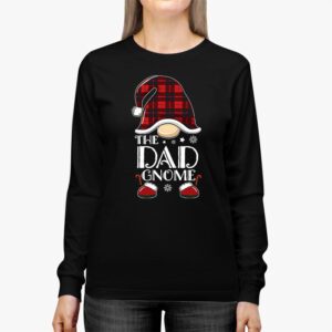 Dad Gnome Buffalo Plaid Matching Family Christmas Pajama Longsleeve Tee 2 5