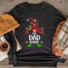 Dad Gnome Buffalo Plaid Matching Family Christmas Pajama Longsleeve Tee