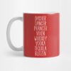 Dasher Dancer Prancer Vixen Whiskey Vodka Tequila Blitzen Funny Christmas Mug