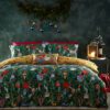 Deck The Halls Christmas Duvet Cover Set Pine Green