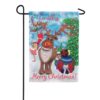 Elves &Reindeer Garden Flag