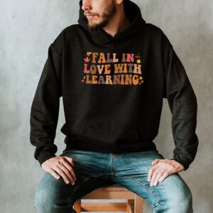 Fall In Love With Learning Fall Teacher Thanksgiving Retro Hoodie 2 1