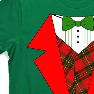 Festive Christmas Red Tuxedo T Shirt 3