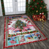 Flamingo Merry Christmas Rug
