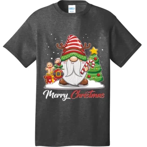 Funny Cute Merry Christmas Gnome T-Shirt