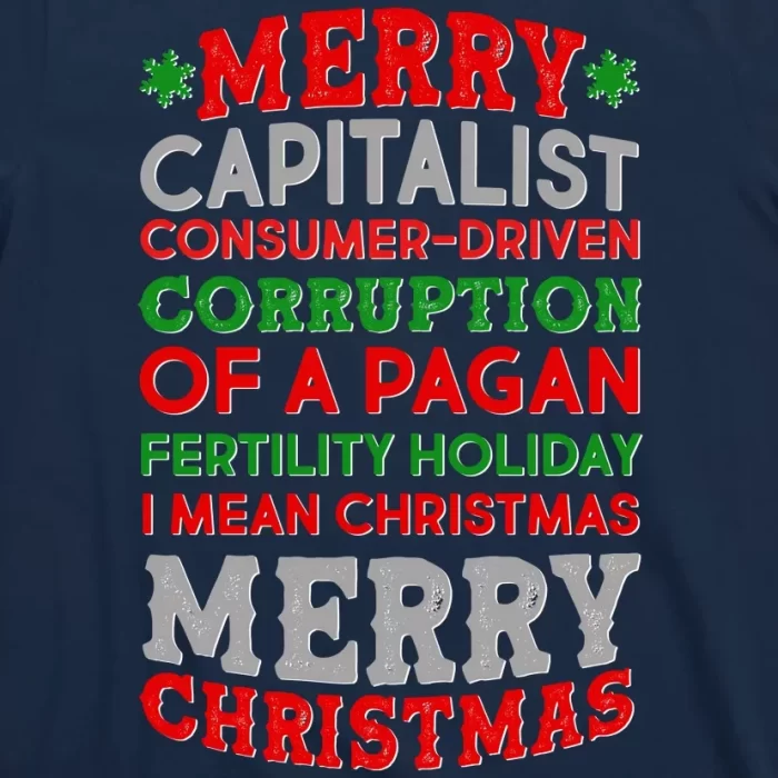 Funny Merry Capitalist Christmas T Shirt 3