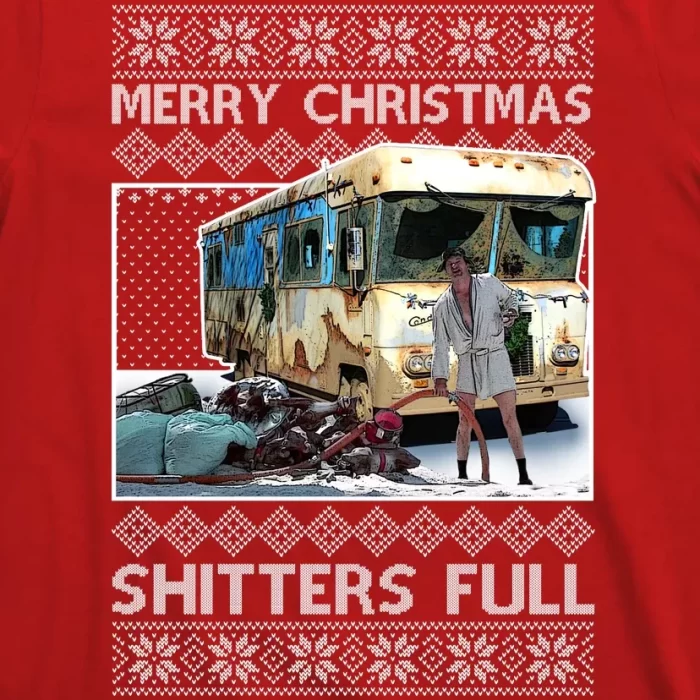 Funny Merry Christmas Shitters Full Ugly Christmas Sweater T Shirt 3