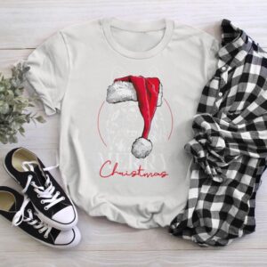 Funny Santa German Shepherd Merry Christmas T-Shirt