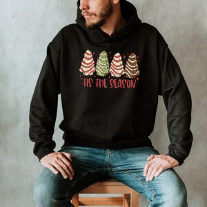 Funny Tis The Season Design Christmas Tree Cakes Debbie Hoodie 2 1