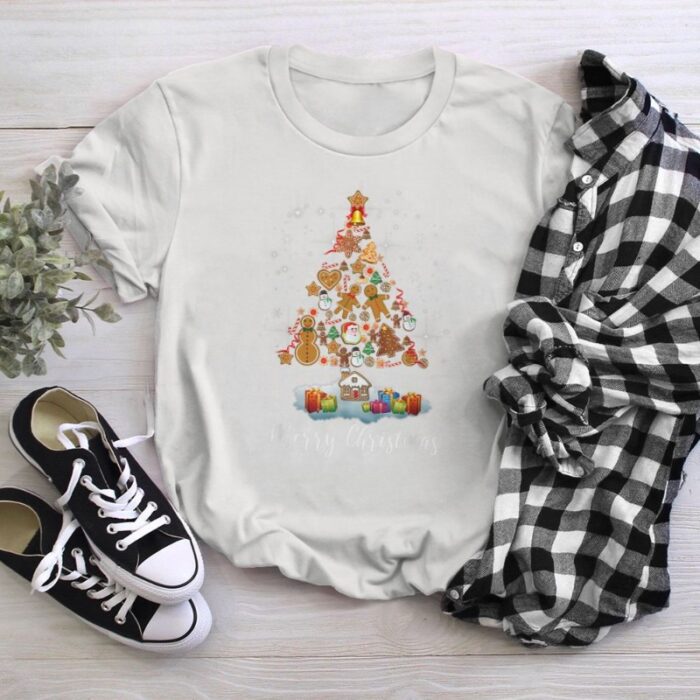 Gingerbread Decorating X-mas Tree Merry Christmas T-Shirt