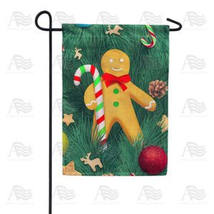 Gingerbread Man Garden Flag