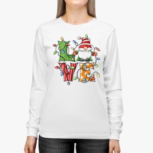 Gnome Christmas Funny Love Christmas Gnomies Xmas Pajama Longsleeve Tee 2 8