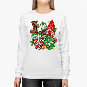 Gnome Christmas Funny Love Christmas Gnomies Xmas Pajama Longsleeve Tee 2 9