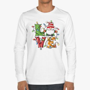 Gnome Christmas Funny Love Christmas Gnomies Xmas Pajama Longsleeve Tee 3 8