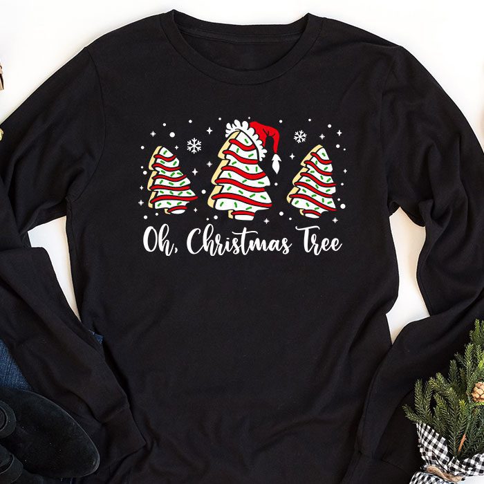 Groovy-Oh-Christmas-Tree-Cakes-Debbie-Becky-Jen-Cake-Lovers-Longsleeve-Tee-1 Groovy Oh Christmas Tree Cakes Debbie Becky Jen Cake Lovers Longsleeve Tee 1