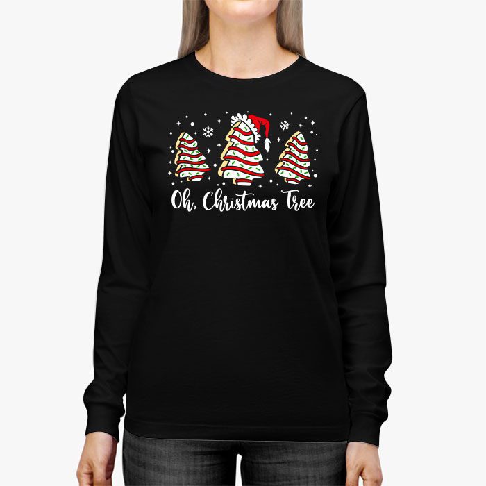 Groovy-Oh-Christmas-Tree-Cakes-Debbie-Becky-Jen-Cake-Lovers-Longsleeve-Tee-2 Groovy Oh Christmas Tree Cakes Debbie Becky Jen Cake Lovers Longsleeve Tee 2