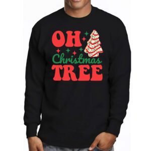 Groovy Oh Christmas Tree Cakes Debbie Becky Jen Cake Lovers Longsleeve Tee 3 1
