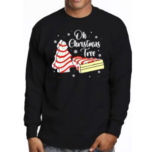 Groovy Oh Christmas Tree Cakes Debbie Becky Jen Cake Lovers Longsleeve Tee 3 2