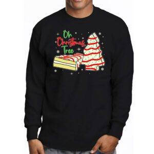 Groovy Oh Christmas Tree Cakes Debbie Becky Jen Cake Lovers Longsleeve Tee 3 3
