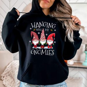 Hanging With My Gnomies Funny Christmas Garden Gnome Gifts Hoodie 1