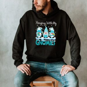 Hanging With My Gnomies Funny Christmas Garden Gnome Gifts Hoodie 2 4