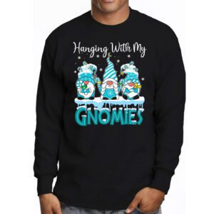 Hanging With My Gnomies Funny Christmas Garden Gnome Gifts Longsleeve Tee 3 9