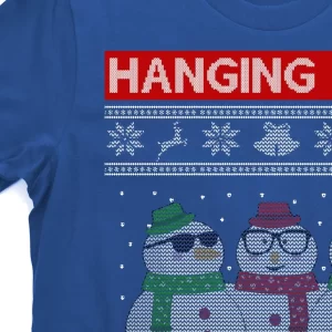 Hanging With My Snowmies Ugly Christmas T Shirt 3