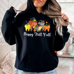 Happy Fall Yall Pumpkin Tooth Leopard Halloween Dentist Fall Hoodie 1