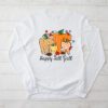 Happy Fall Y'all Pumpkin Tooth Leopard Halloween Dentist Fall Longsleeve Tee