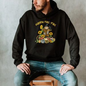 Happy Fall Yall Scarecrow Pumpkin Thanksgiving Halloween Hoodie 2