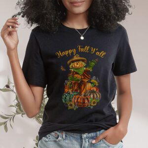 Happy Fall Yall Scarecrow Pumpkin Thanksgiving Halloween T Shirt 1 4