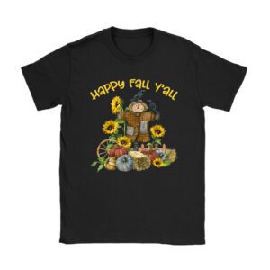 Happy Fall Yall Scarecrow Pumpkin Fall Shirt Ideas T-Shirt