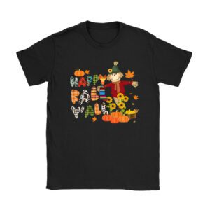 Happy Fall Yall Scarecrow Pumpkin Thanksgiving Halloween T-Shirt