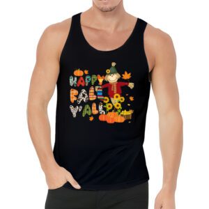 Happy Fall Yall Scarecrow Pumpkin Thanksgiving Halloween Tank Top 3 3