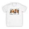 Happy Fall Y'all T-shirt Latte Coffee Leopard Pumpkin Autumn T-Shirt