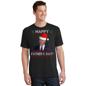 Happy Fathers Day Funny Joe Biden Christmas Joke T Shirt 1
