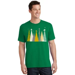 Happy Holidays Christmas Tree Festive T Shirt 1