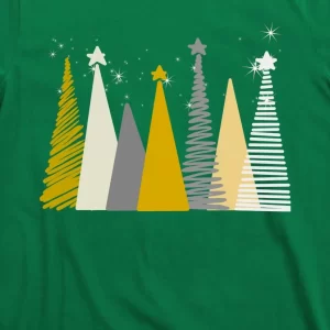 Happy Holidays Christmas Tree Festive T Shirt 3