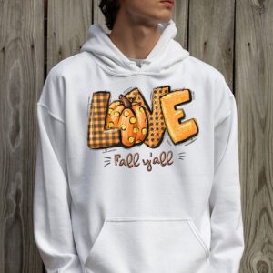 Hello Fall Pumpkin Love Fall YAll Leopard Peace Love Fall Hoodie 2 2