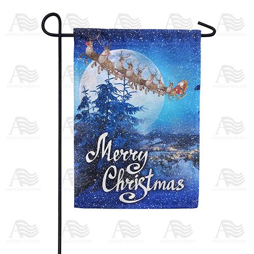Here Comes Santa! Garden Flag