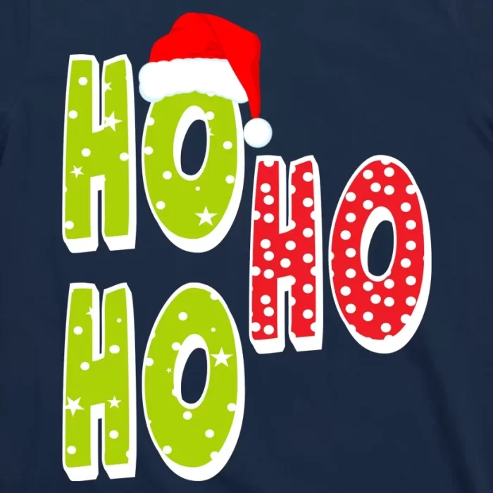 Ho Ho Ho Merry Christmas Festive T Shirt 3