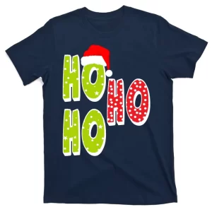 Ho Ho Ho Merry Christmas Festive T-Shirt