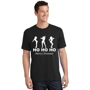 Ho Ho Ho Merry Christmas T Shirt 1