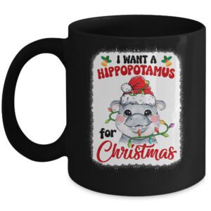 I Want A Hippopotamus For Christmas Xmas Bleached Mug