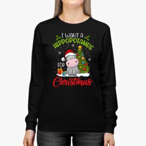 I Want A Hippopotamus For Christmas Funny Christmas Shirt Sayings Longsleeve Tee 2 I Want A Hippopotamus For Christmas Xmas Hippo for Kid Women Longsleeve Tee 2 11