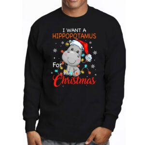 I Want A Hippopotamus For Christmas Funny Christmas Shirt Sayings Longsleeve Tee 3 I Want A Hippopotamus For Christmas Xmas Hippo for Kid Women Longsleeve Tee 3 9