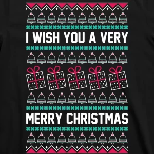 I Wish You A Very Merry Christmas Cute Ugly Sweater T Shirt 3