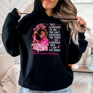 Im The Storm Black Women Breast Cancer Survivor Pink Ribbon Hoodie 2 2